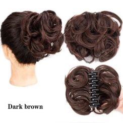 5Pcs Pop Synthetic Large Size Claw Hair Bun Short Curls