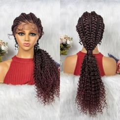 Big Braid Fishbone Lace Braided Wig