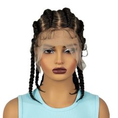 Box Braided Synthetic Lace Front Wig