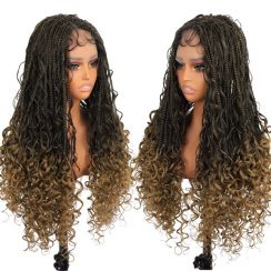 High Temperature Fiber Full Lace Braided Wig