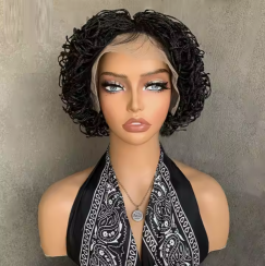 Synthetic Full Lace Knotless Weave Wig