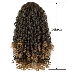 2Pcs Womens High Temperature Synthetic Curly Ponytail Wig