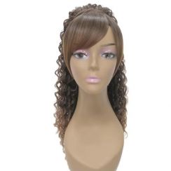 2Pcs Synthetic Fiber Extended Ponytail with Bangs