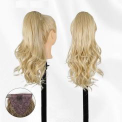 2Pcs Womens Fiber Romantic Curl ClipOn Ponytail