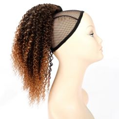 4Pcs Curly Bun Synthetic Ponytail